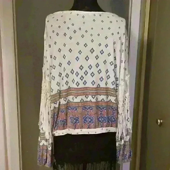 Free People fringe top sz Large - Picture 3 of 4